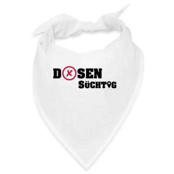 Geocacher: Dosensüchtig - Bandana - Weiß - Vorne