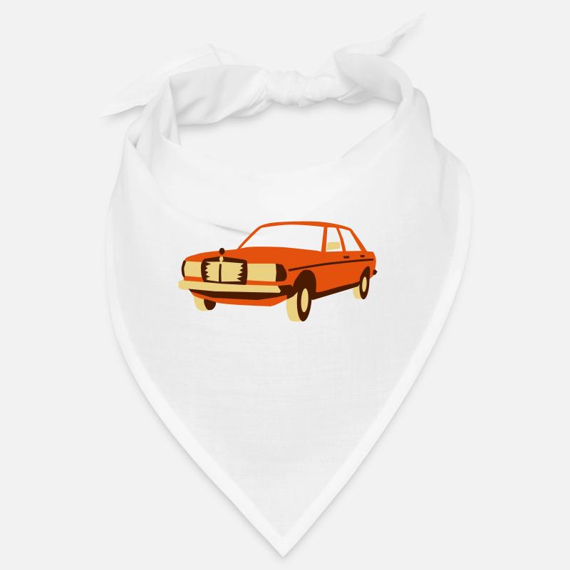 W123 Oldtimer - Bandana - Weiß