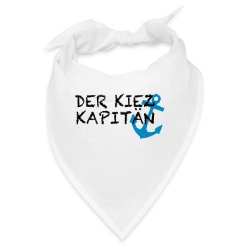 Kiez Kapitän - Bandana - Weiß - Vorne