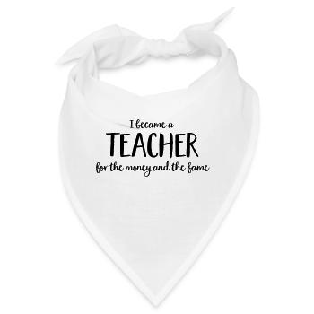 Lehrer - Bandana - Weiß - Vorne