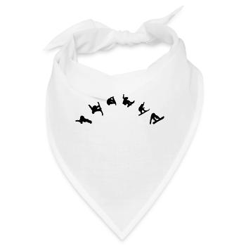 Snowboarder - Freestyle - Bandana - Weiß - Vorne