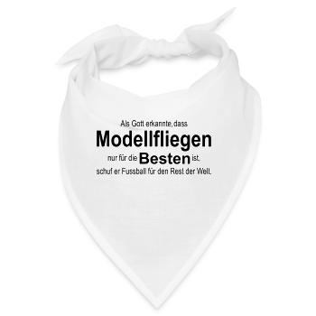 gott modellfliegen - Bandana - Weiß - Vorne