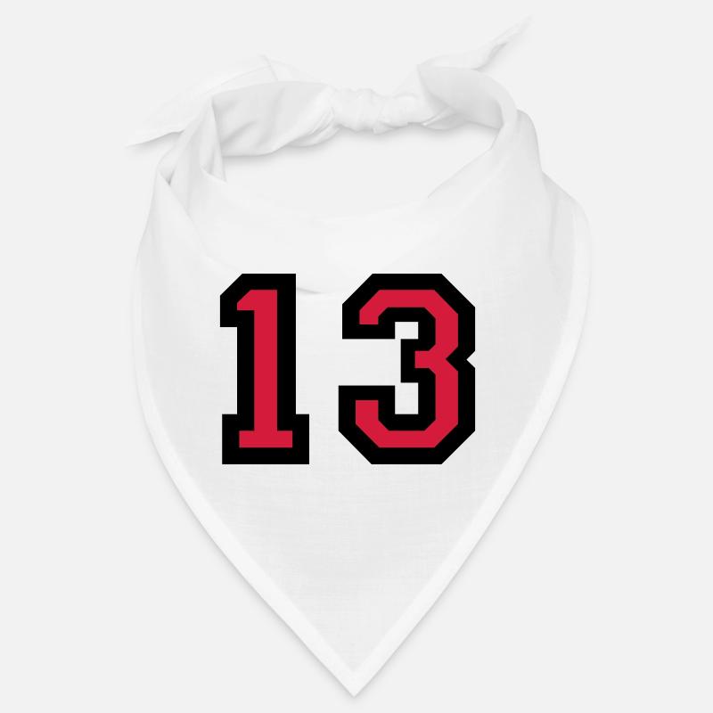 Le numéro 13 - numéro de treize Bandana