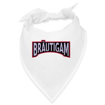 Junggesellenabschied Bräutigam - Bandana - Weiß - Vorne