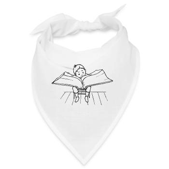 Buch - Bandana - Weiß - Vorne