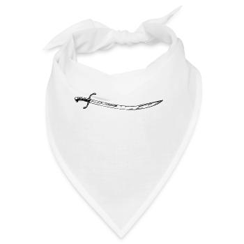 fencing fechten floret sword parry samurai20 - Bandana - Weiß - Vorne