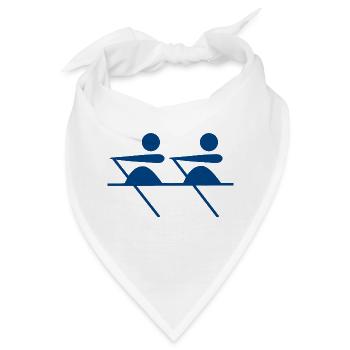 paddle boat sail boat ruderboot segelboot18 - Bandana - Weiß - Vorne