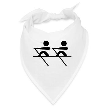 paddle boat sail boat ruderboot segelboot48 - Bandana - Weiß - Vorne