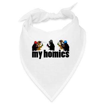 my homies - Bandana - Weiß - Vorne