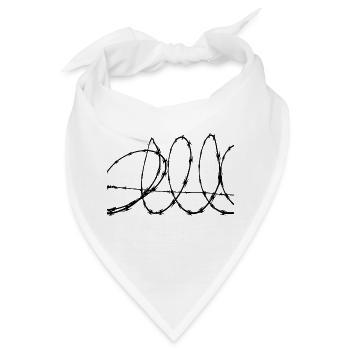 Stacheldraht - Bandana - Weiß - Vorne