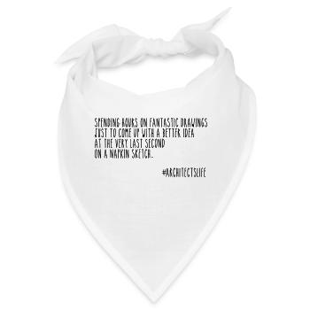 Architects and napkins - Bandana - Weiß - Vorne