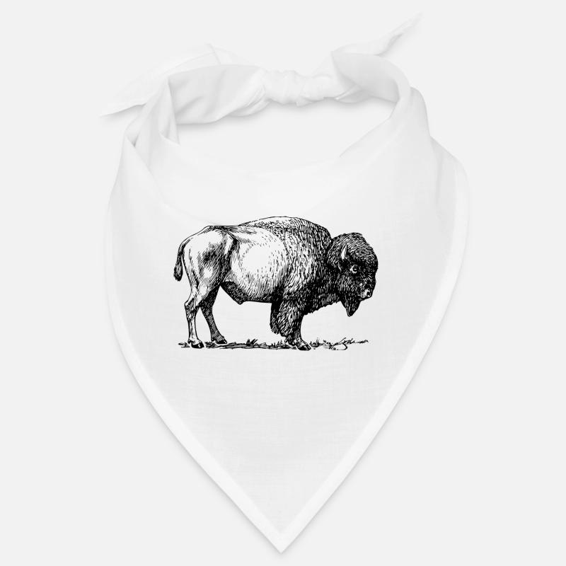 Bison - Bandana - Weiß