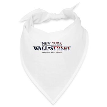 New York Wall Street - Bandana - Weiß - Vorne