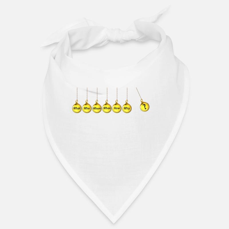 Fragen - Bandana - Weiß