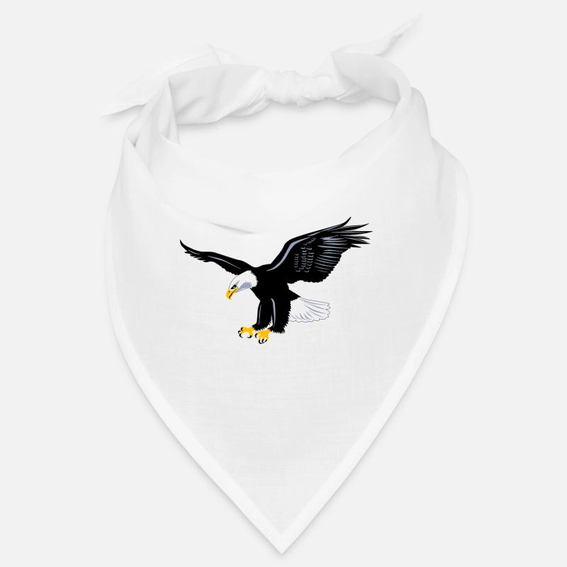 Adler stark stolz - König der Lüfte - Bandana - Weiß