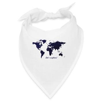 Welt - Bandana - Weiß - Vorne