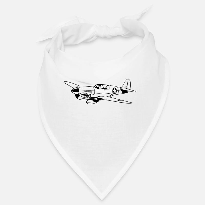 Fighter plane / warplane Warhawk 02_black Bandana