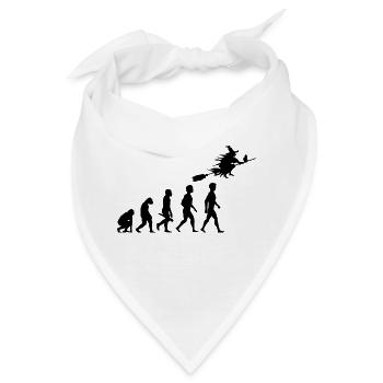 hexe hexerei hexenbesen witch zauberei zaubern4 - Bandana - Weiß - Vorne