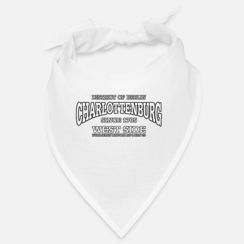 Charlottenburg Berlin West Side (blanc) Bandana