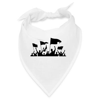 Demonstration / Protestaktion - Bandana - Weiß - Vorne