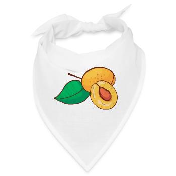 Mirabelle Gelbe Zwetschge Pflaumen Pflaume - Bandana - Weiß - Vorne