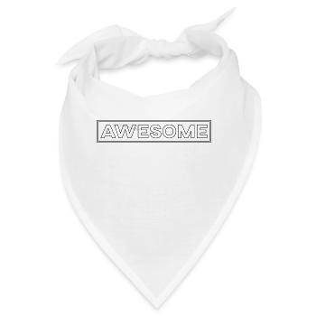 Awesome - Awesome and Simple - Bandana - Weiß - Vorne