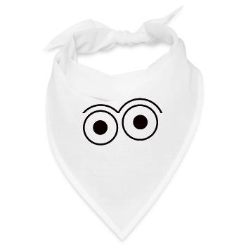 Offene Augen (2) - Bandana - Weiß - Vorne