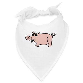 Coole Sau - Bandana - Weiß - Vorne