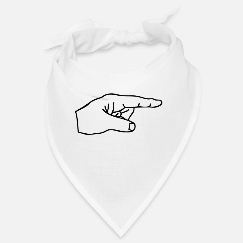 doigt pointe index finger hand Bandana