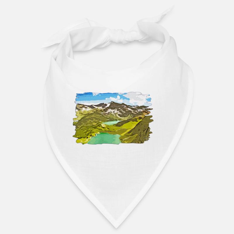 gxp alpine view mountains vector art Bandana