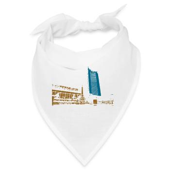 Leipzig Gewandhaus Uni Riese Geschenkidee - Bandana - Weiß - Vorne