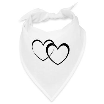 doppelherzen - Bandana - Weiß - Vorne