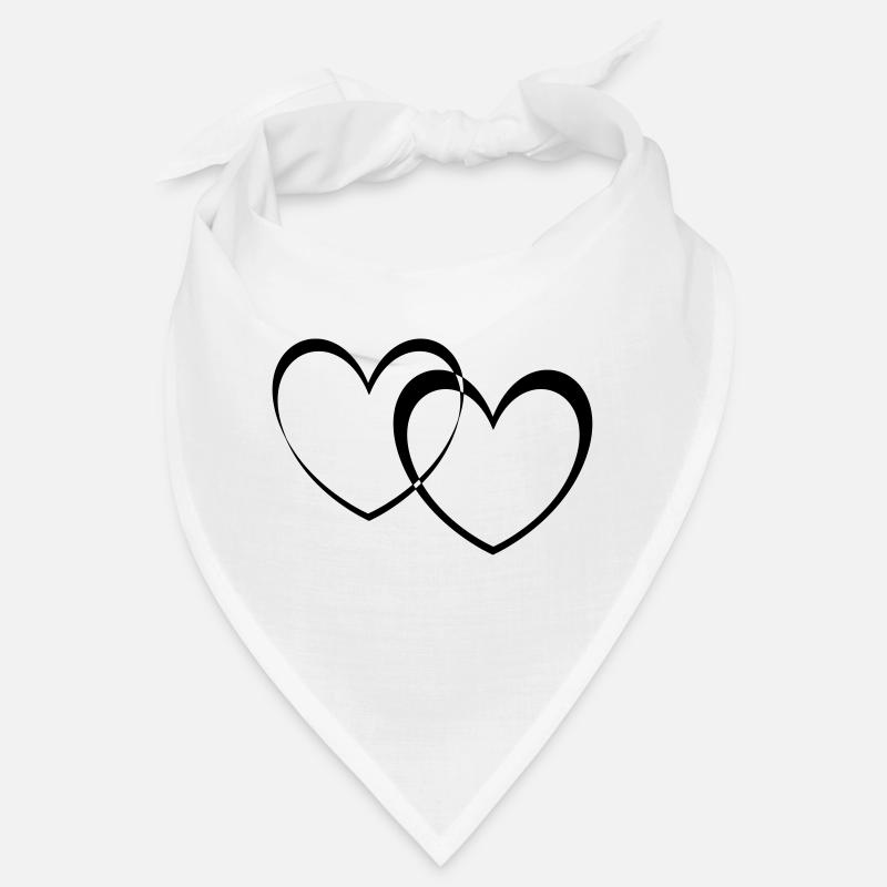 double hearts Bandana