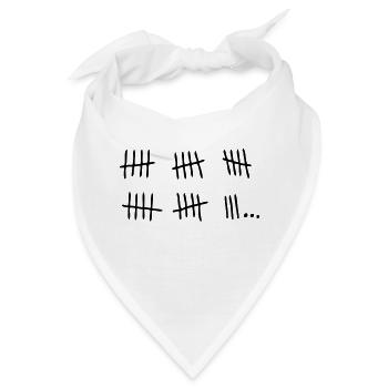Brotkorb Gefängnis bar past.1 Tag - Bandana - Weiß - Vorne