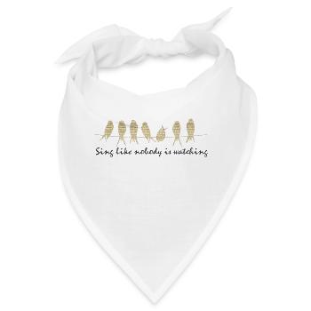 Sing - Bandana - Weiß - Vorne