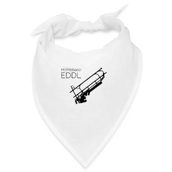 Flughafen Düsseldorf - Bandana - Weiß - Vorne