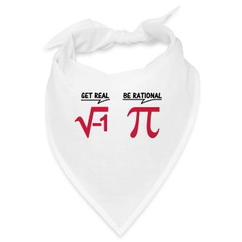 get real - be rational (2c) - Bandana - Weiß - Vorne