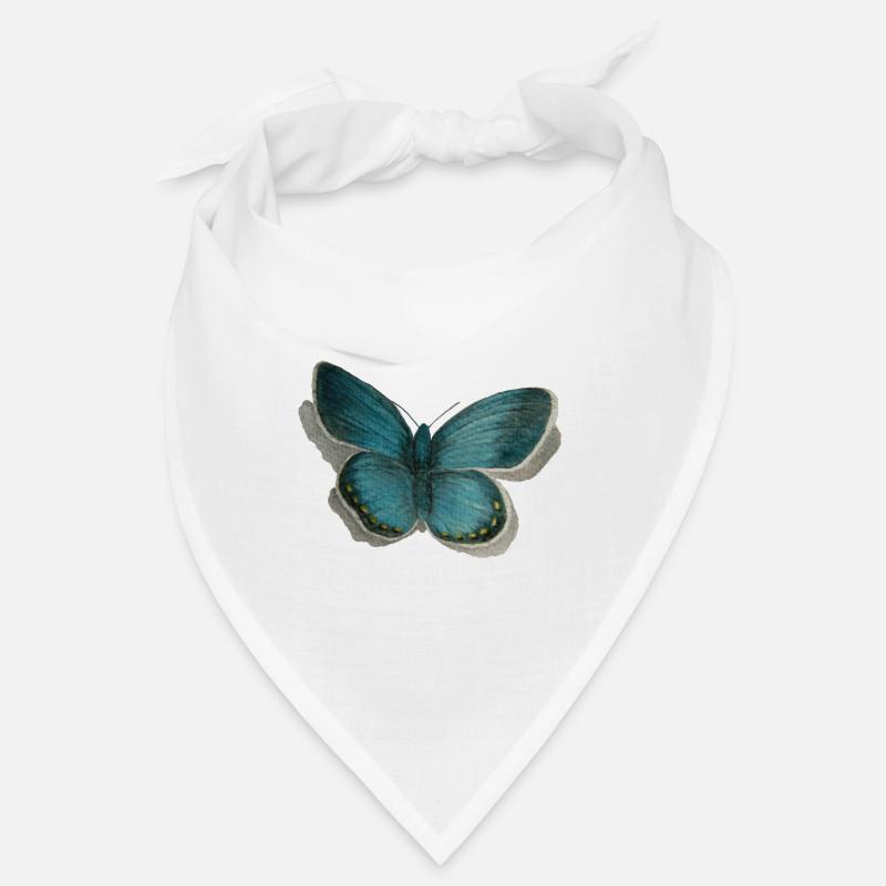 Schmetterling Bläuling - Bandana - Weiß