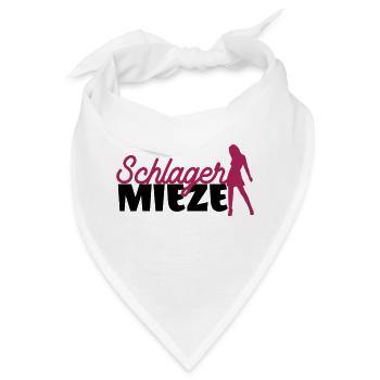 Schlager Mieze Lustiges Motiv Fans - Bandana - Weiß - Vorne