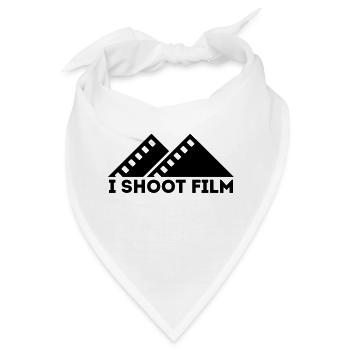 I SHOOT FILM FILMSTREIFEN - T-Shirt für Fotografen - Bandana - Weiß - Vorne