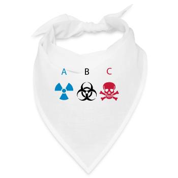 ABC - Atomic Biological Chemical - Bandana - Weiß - Vorne