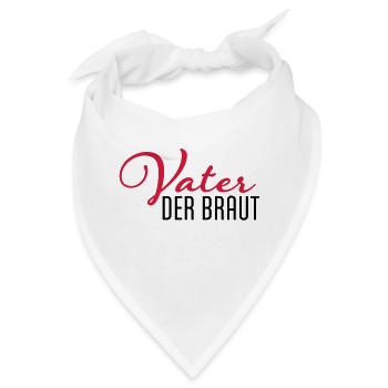 vater der braut - Bandana - Weiß - Vorne