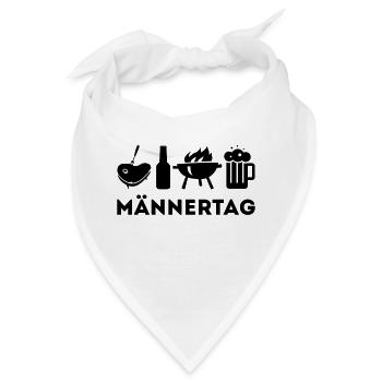 MÄNNERTAG HIMMELFAHRT KUMPELSHIRT - Bandana - Weiß - Vorne