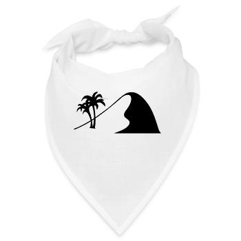 wüstendüne düne sahara wüste - Bandana - Weiß - Vorne