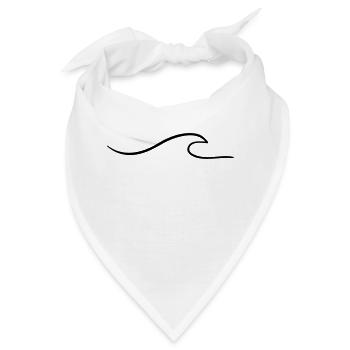 Welle - Bandana - Weiß - Vorne