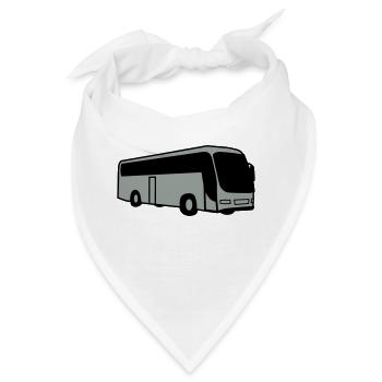 bus Busfahrer - Bandana - Weiß - Vorne