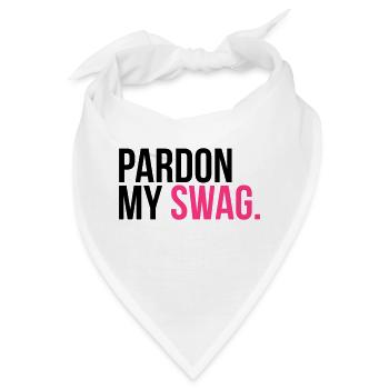 pardon my swag - Bandana - Weiß - Vorne