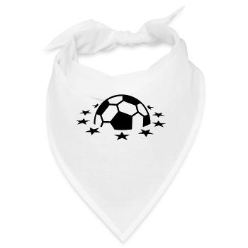 Fußball-Planet / soccer planet (1c) - Bandana - Weiß - Vorne
