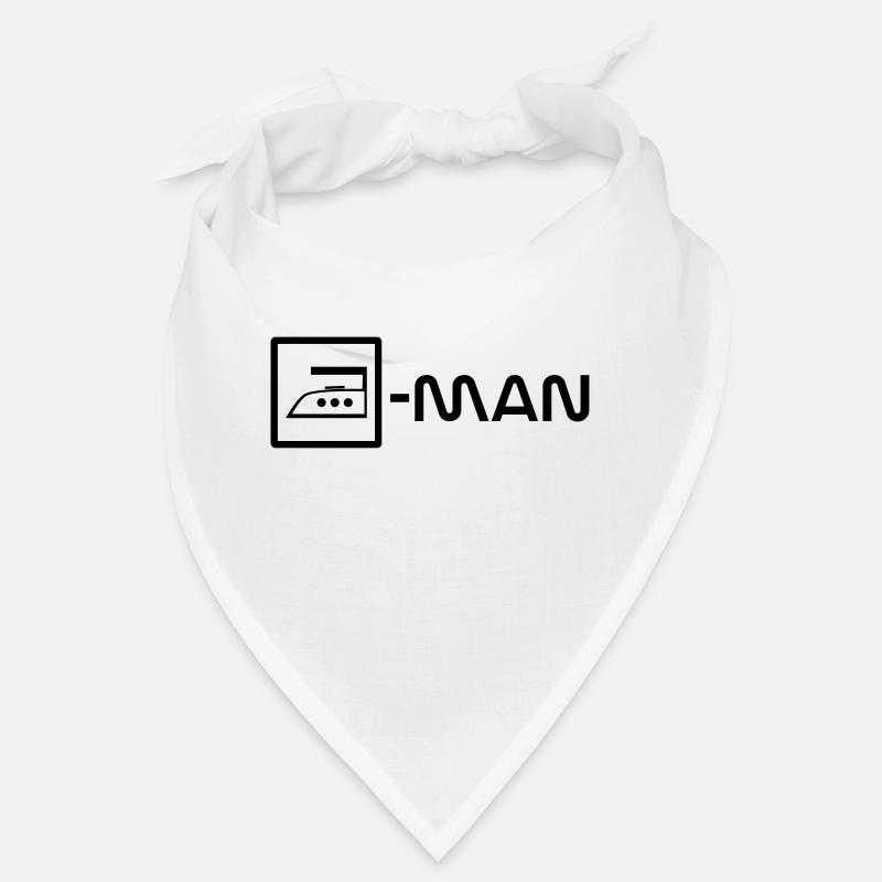 ironing man - Bandana - Weiß