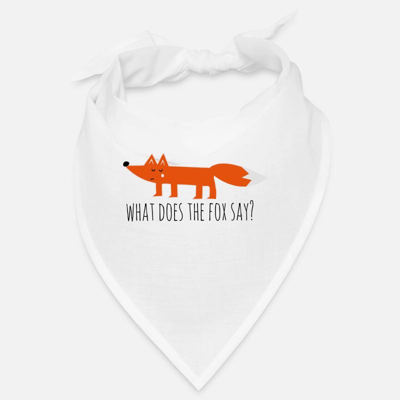 what does the fox say renard meme Proverbes - Bandana - blanc